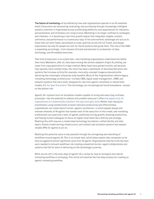 Reinventing Marketing Workflows with Agentic AI - Page 2