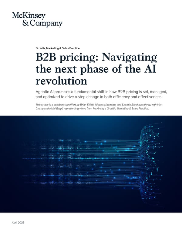 B2B Pricing: Navigating the Next Phase of the AI Revolution - Page 1