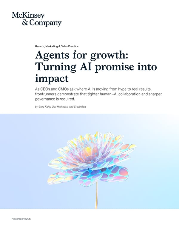 Agents for Growth: Turning AI Promise into Impact - Page 1