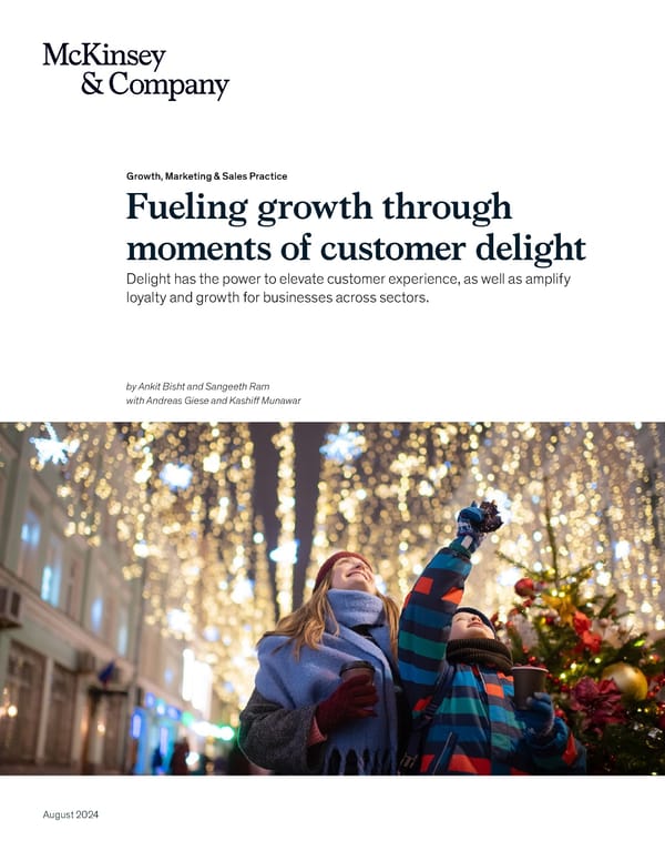 Fueling Growth Through Moments of Customer Delight - Page 1