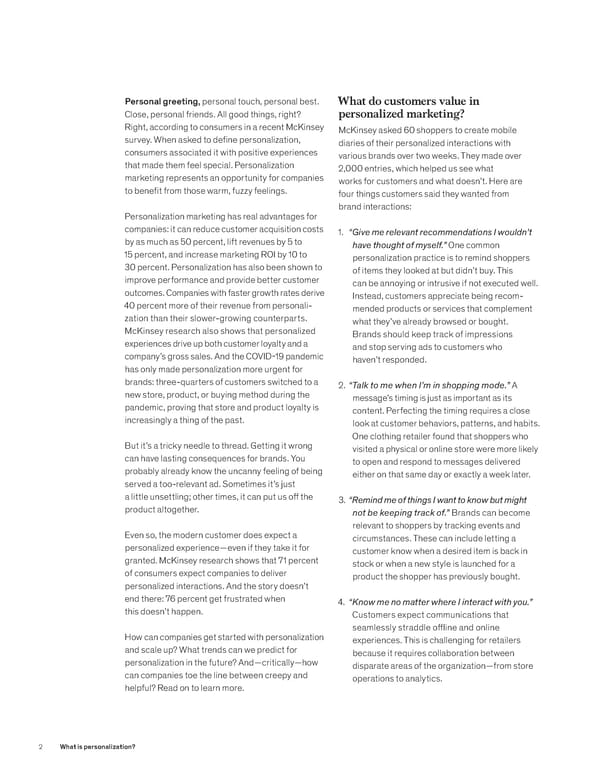 Understanding Personalization in Marketing - Page 2
