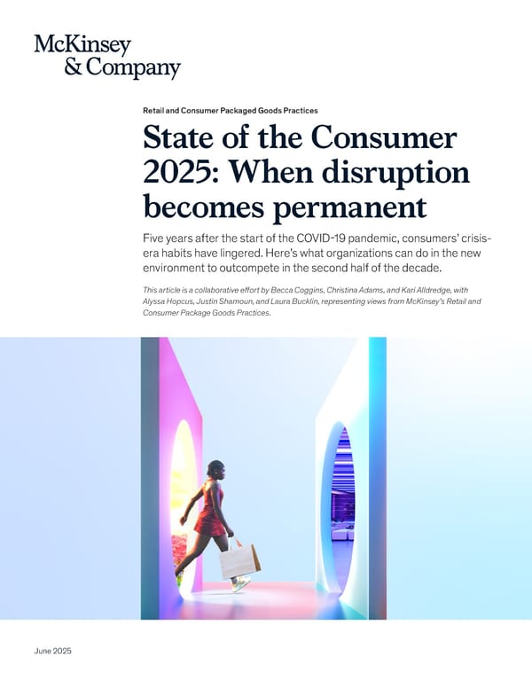 State of the Consumer 2025: When Disruption Becomes Permanent - Page 1