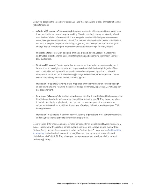 The Surprising Economics of B2B Growth: The New Survival Threshold - Page 5