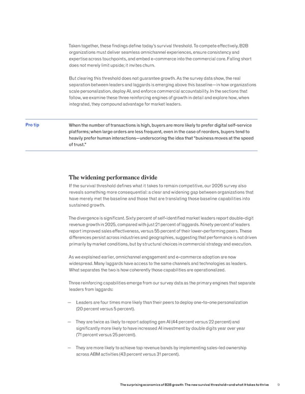 The Surprising Economics of B2B Growth: The New Survival Threshold - Page 9