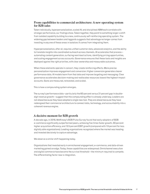 The Surprising Economics of B2B Growth: The New Survival Threshold - Page 17
