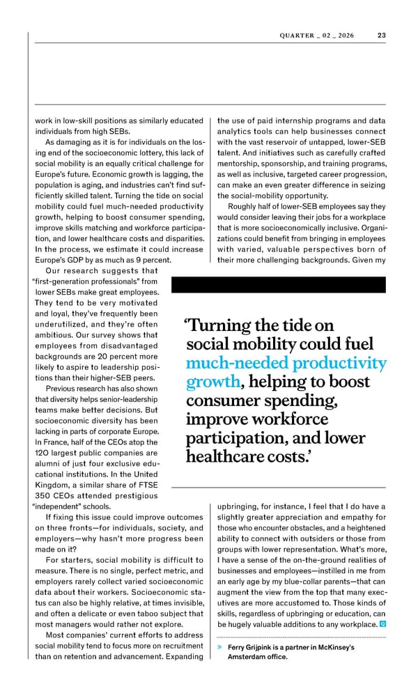 McKinsey Quarterly: A Time for Courage - Page 25