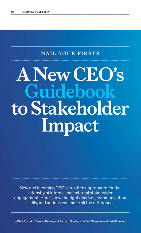 McKinsey Quarterly: A Time for Courage - Page 44