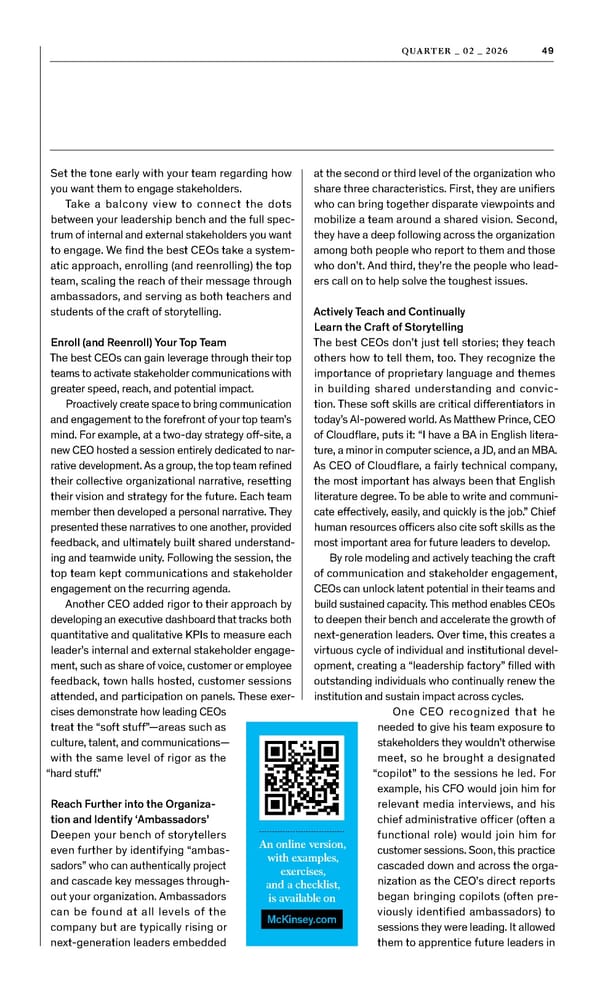 McKinsey Quarterly: A Time for Courage - Page 51