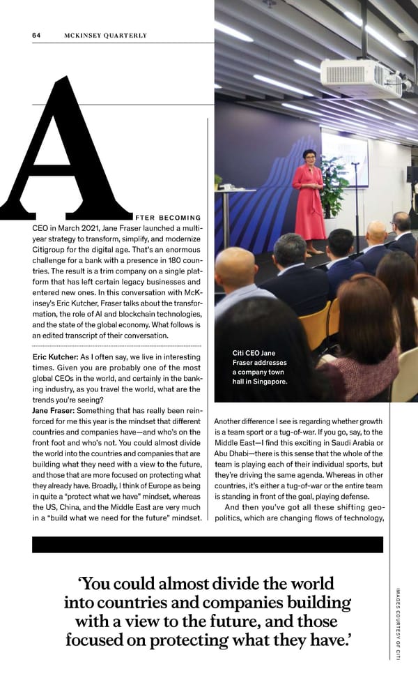 McKinsey Quarterly: A Time for Courage - Page 66
