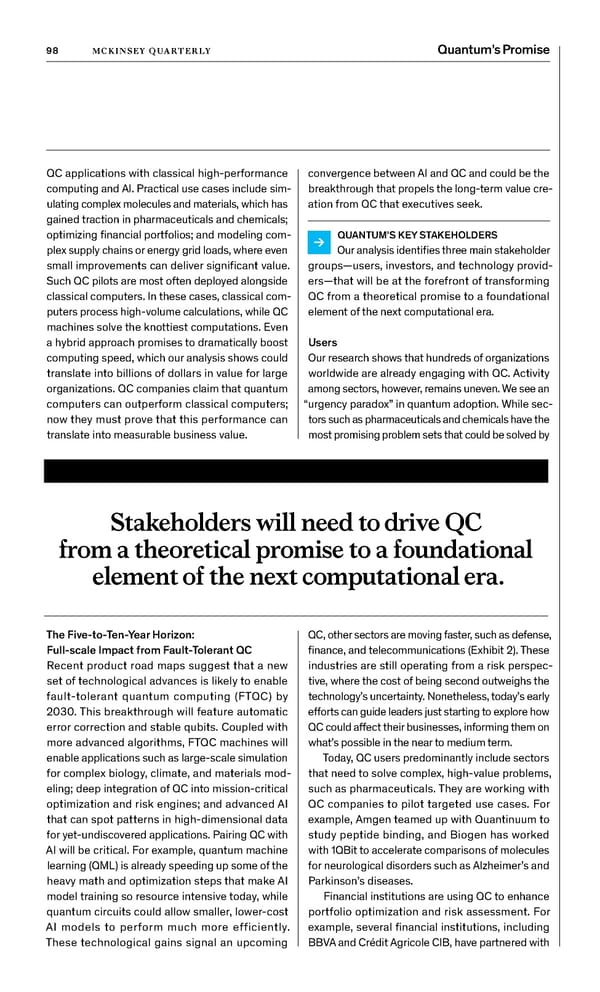 McKinsey Quarterly: A Time for Courage - Page 100