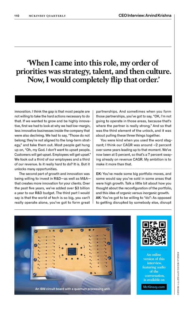 McKinsey Quarterly: A Time for Courage - Page 112