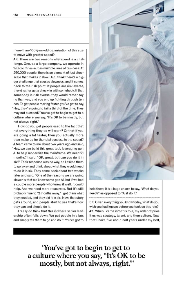 McKinsey Quarterly: A Time for Courage - Page 114