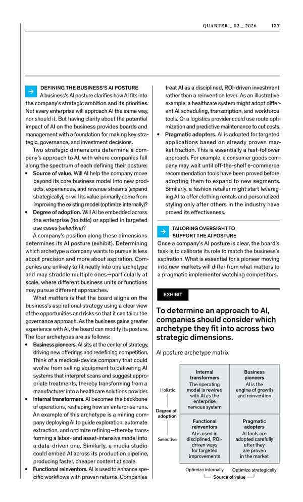 McKinsey Quarterly: A Time for Courage - Page 129